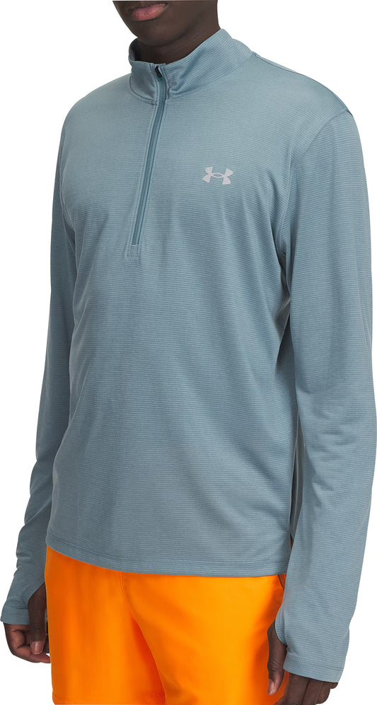 Under Armour Launch Half Zip Long Sleeve Mens Running Top - Blue