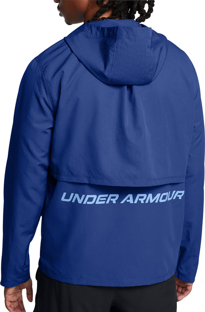 Under Armour Launch Hooded Mens Running Jacket - Blue