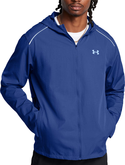 Under Armour Launch Hooded Mens Running Jacket - Blue