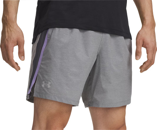 Under Armour Launch Reflective Mens Running Shorts - Grey