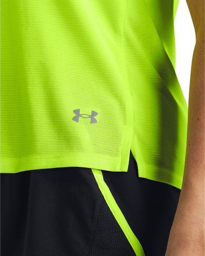 Under Armour Launch Short Sleeve Womens Running Top - Yellow