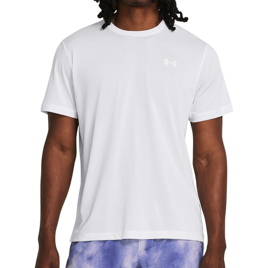 Under Armour Launch Short Sleeve Mens Running Top - White