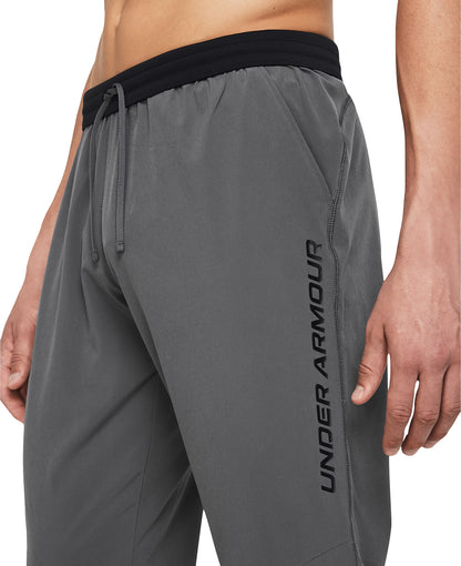Under Armour Launch Mens Running Track Pants - Grey