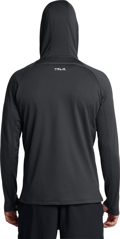 Under Armour Launch Trail Half Zip Long Sleeve Mens Running Top - Grey