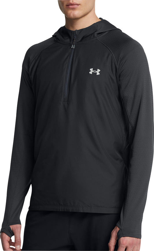 Under Armour Launch Trail Half Zip Long Sleeve Mens Running Top - Grey