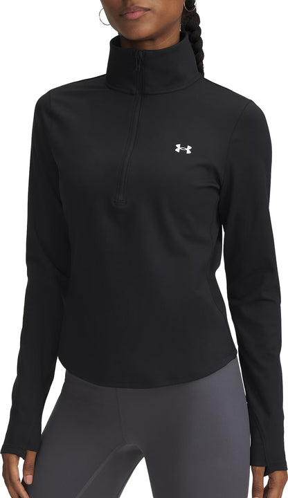 Under Armour Motion Half Zip Long Sleeve Womens Running Top - Black