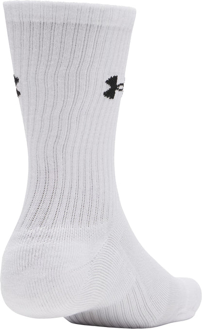 Under Armour Performance Cotton (3 Pack) Crew Socks - White