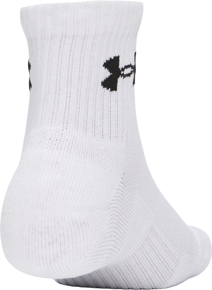 Under Armour Performance Cotton (3 Pack) Quarter Socks - White