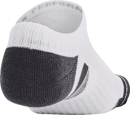 Under Armour Performance Cotton (3 Pack) No Show Socks - White