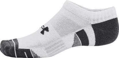 Under Armour Performance Cotton (3 Pack) No Show Socks - White