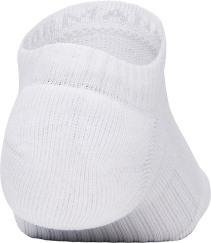 Under Armour Performance Cotton (3 Pack) No Show Socks - White