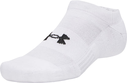 Under Armour Performance Cotton (3 Pack) No Show Socks - White