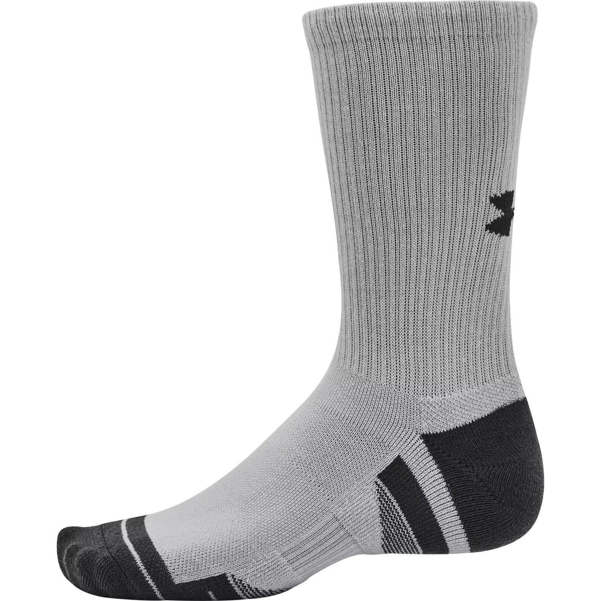 Under Armour Performance Tech (3 Pack) Crew Socks - Grey – Start Fitness