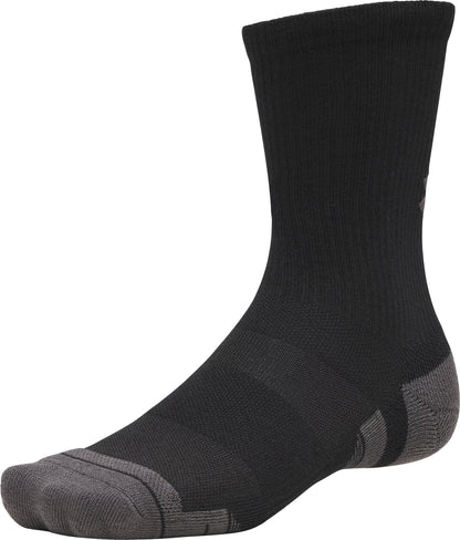 Under Armour Performance Tech (3 Pack) Crew Socks - Black