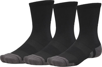 Under Armour Performance Tech (3 Pack) Crew Socks - Black