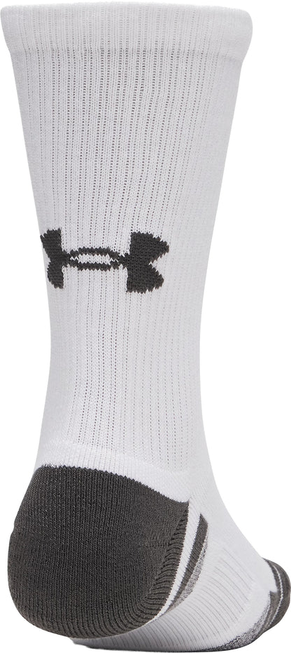 Under Armour Performance Tech (3 Pack) Crew Socks - White
