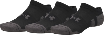 Under Armour Performance Tech (3 Pack) No Show Socks - Black