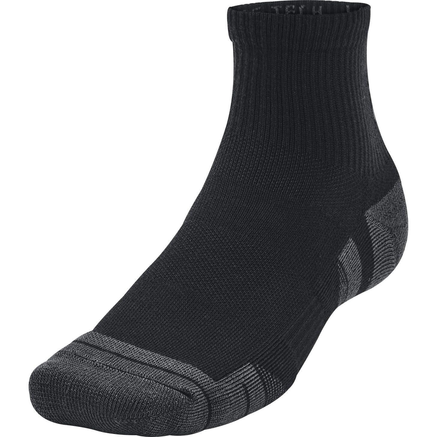 Under Armour Performance Tech Pack Quarter Socks Front - Front View