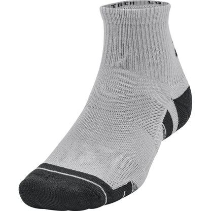 Under Armour Performance Tech Pack Quarter Socks Front - Front View