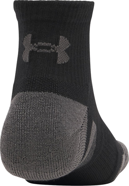 Under Armour Performance Tech (3 Pack) Quarter Socks - Black