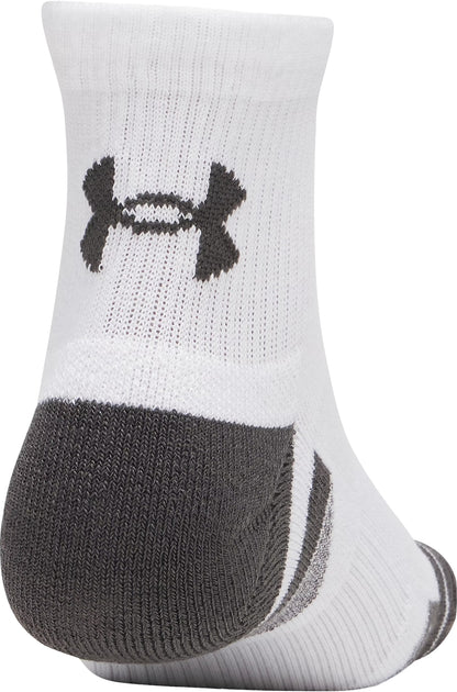 Under Armour Performance Tech (3 Pack) Quarter Socks - White