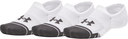 Under Armour Performance Tech (3 Pack) Ultra Low Socks - White
