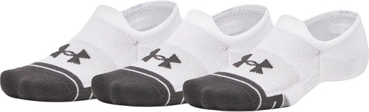 Under Armour Performance Tech (3 Pack) Ultra Low Socks - White