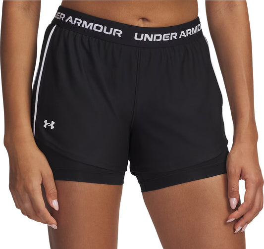 Under Armour Play Up 2 In 1 Womens Training Shorts - Black