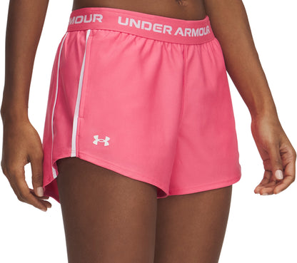 Under Armour Play Up 3 Inch Womens Running Shorts - Pink