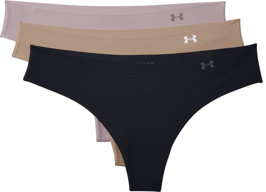 Under Armour Pure Stretch (3 Pack) Womens Thong - Multi