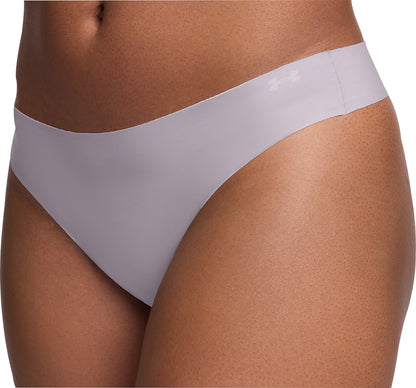 Under Armour Pure Stretch (3 Pack) Womens Thong - Grey