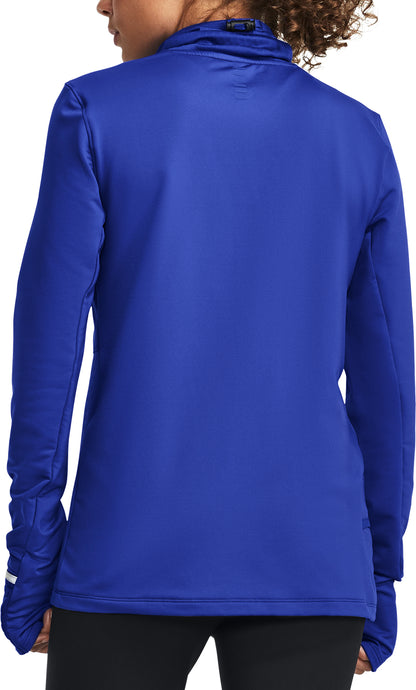 Under Armour Qualifier Cold Funnel Neck Long Sleeve Womens Running Top - Blue