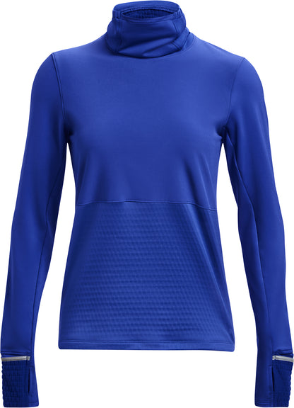 Under Armour Qualifier Cold Funnel Neck Long Sleeve Womens Running Top - Blue