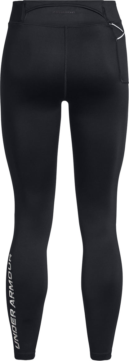 Under Armour Qualifier Cold Womens Long Running Tights - Black