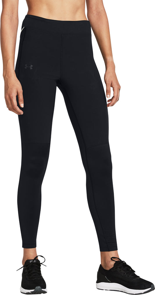 Under Armour Qualifier Cold Womens Long Running Tights - Black