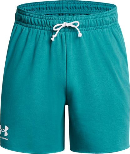 Under Armour Rival Terry 6 Inch Mens Training Shorts - Green
