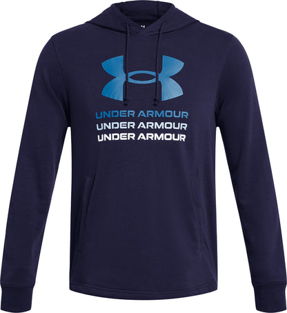 Under Armour Rival Terry Graphic Mens Training Hoody - Blue