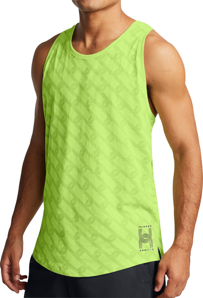 Under Armour Run Anywhere Mens Running Vest - Green