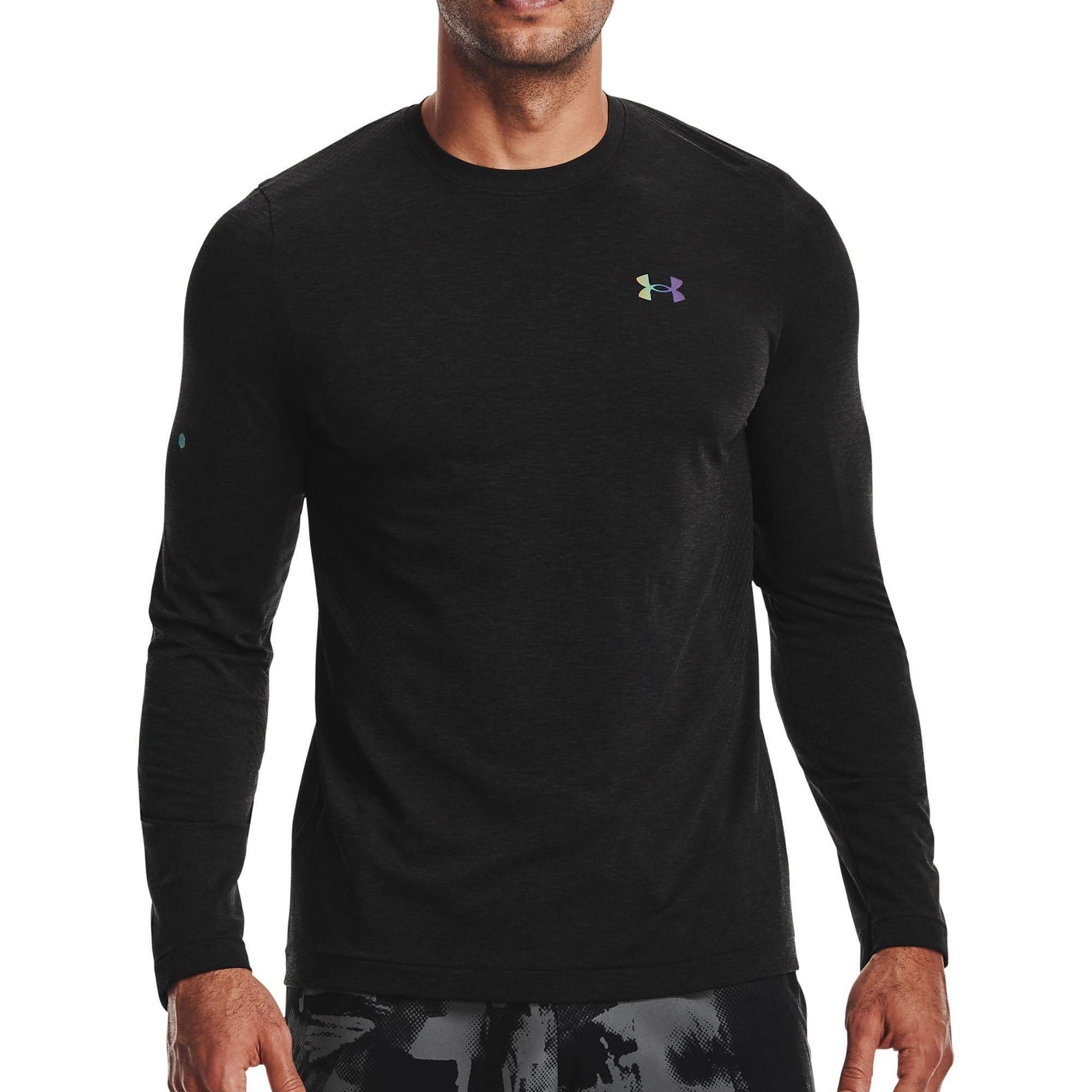 Under Armour Rush Seamless Long Sleeve Mens Training Top Black
