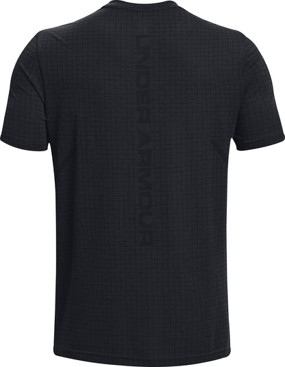 Under Armour Seamless Grid Short Sleeve Mens Training Top - Black