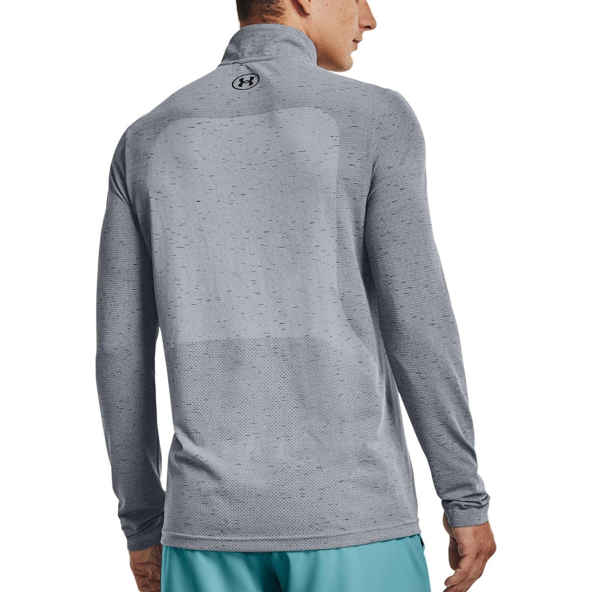 Under Armour Seamless Half Zip Long Sleeve Back View
