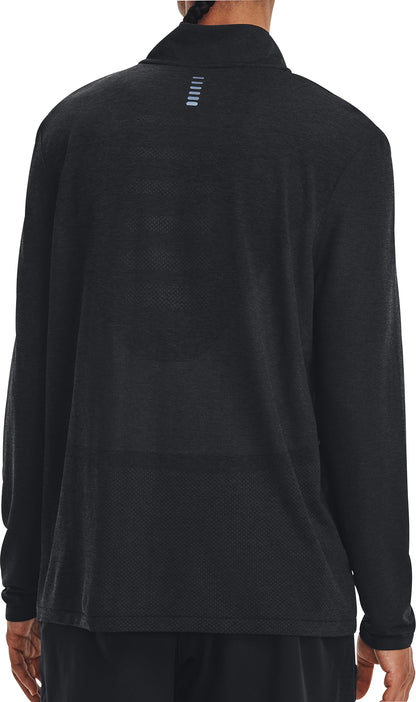 Under Armour Seamless Stride Half Zip Long Sleeve Mens Running Top - Black