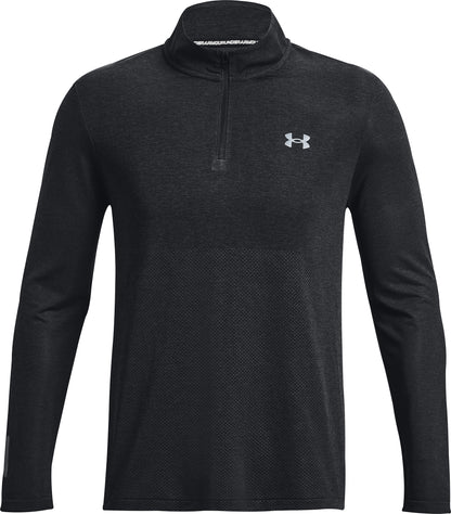 Under Armour Seamless Stride Half Zip Long Sleeve Mens Running Top - Black