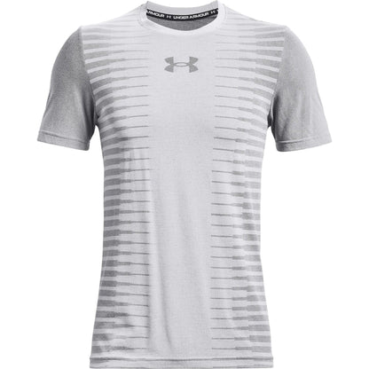 Under Armour Seamless Wordmark Short Sleeve Front - Front View