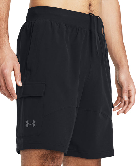 Under Armour Stretch Woven Cargo Mens Training Shorts - Black
