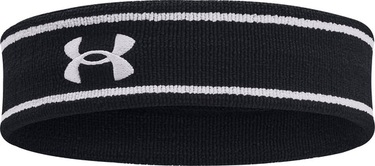 Under Armour Striped Performance Terry Headband - Black
