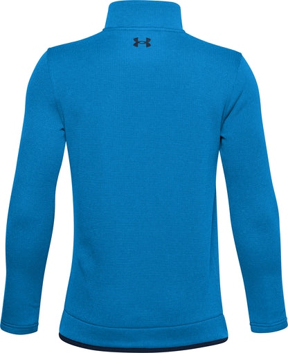 Under Armour SweaterFleece Half Zip Long Sleeve Junior Training Top - Blue