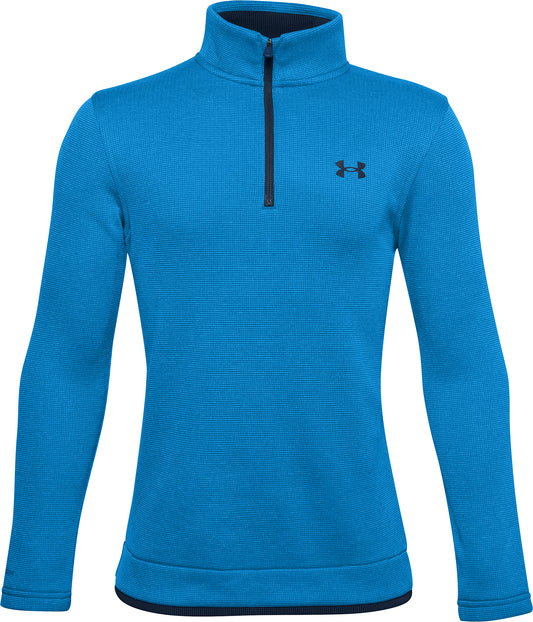 Under Armour SweaterFleece Half Zip Long Sleeve Junior Training Top - Blue