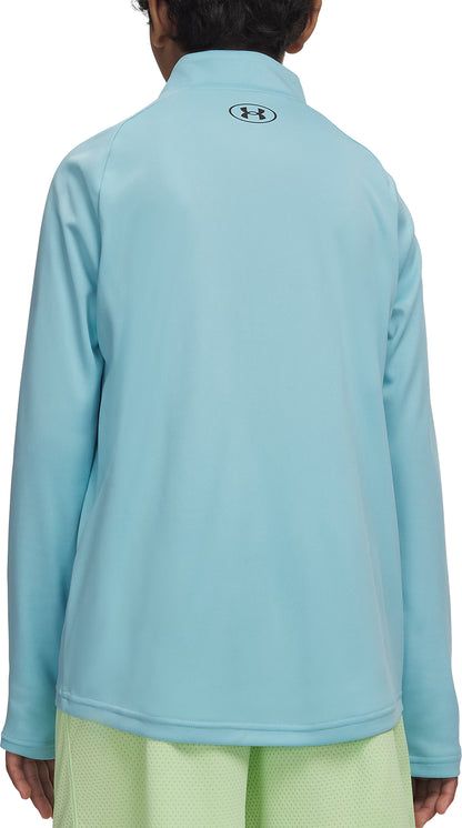 Under Armour Tech 2.0 Half Zip Long Sleeve Junior Running Top - Blue