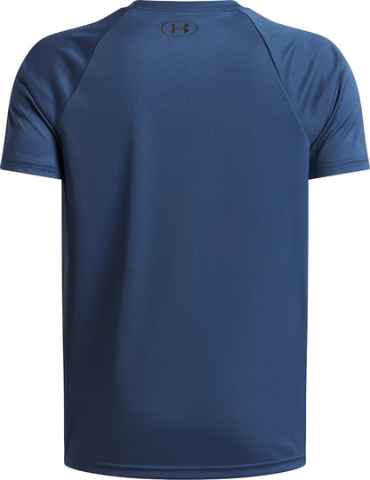 Under Armour Tech Big Logo Short Sleeve Junior Running Top - Blue
